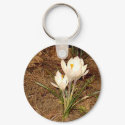 White Crocus keychain
