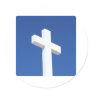 White Cross Stickers