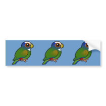 White-crowned Parrot Bumper Sticker