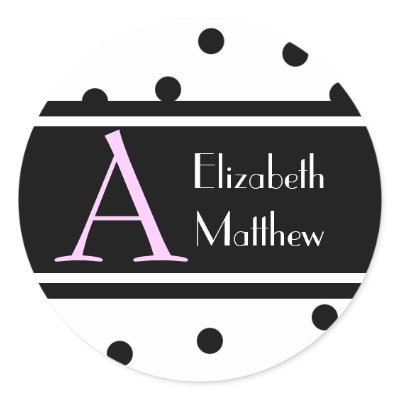 White Customize Last and First Name Sticker by indolilly