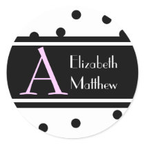 White Customize Last and First Name Sticker by indolilly White Customize Last and First Name Sticker