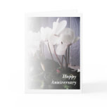 White Cyclamen Greeting Card