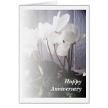 White Cyclamen Greeting Card