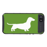 White Dachshund Silhouette iPhone 5 Covers