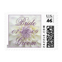 White Dahlia • Bride & Groom Stamp