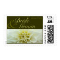 White Dahlia • Bride & Groom Stamp by SabineStGreetings White Dahlia • Bride & Groom Stamp