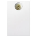 White Dahlia Close-up Custom Stationery