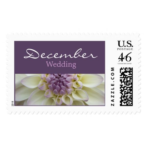 White Dahlia • December Wedding Stamp stamp