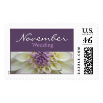 White Dahlia • November Wedding Stamp stamps