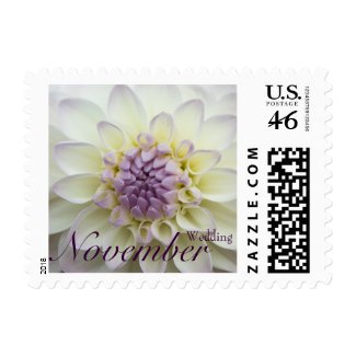 White Dahlia • November Wedding Stamp stamp