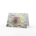 White Dahlia • Save the Date Card by SabineStGreetings White Dahlia • Save the Date Card
