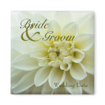 White Dahlia • Save the Date Magnet