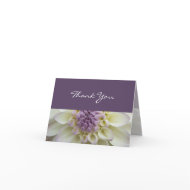 White Dahlia %u2022 Thank You Card card