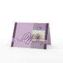 White Dahlia • Wedding Invitation Card