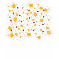 White Daisies and Ladybugs T-shirt