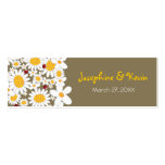 White Daisies & Ladybugs Thank You Favors Gift Tag Business Card Templates