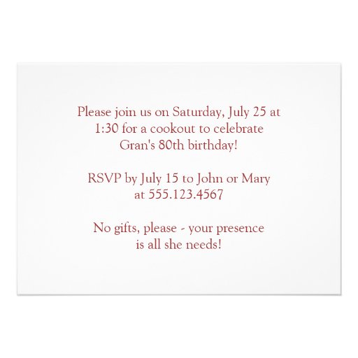 White Daisy and Ladybug Birthday Party Invitation