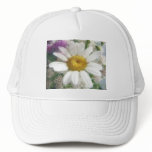 White Daisy Bouquet Mesh Hat