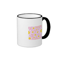 White Daisy mugs