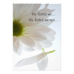 White Daisy Engagement Party Invitation
