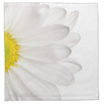 White Daisy Flower Background Customized Daisies Printed Napkin