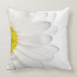 White Daisy Flower Background Customized Daisies Throw Pillow