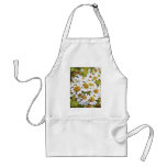 White Daisy Flowers - Painting Art Aprons