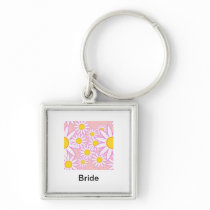 White Daisy keychains