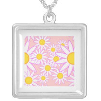 White Daisy necklaces