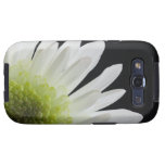White Daisy on Black Samsung Galaxy S3 Vibe Case Galaxy SIII Covers