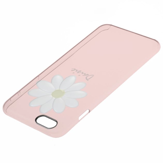 White Daisy Pale Pink iPhone 6/6s Plus Case Uncommon Clearlyâ„¢ Deflector iPhone 6 Plus Case-3