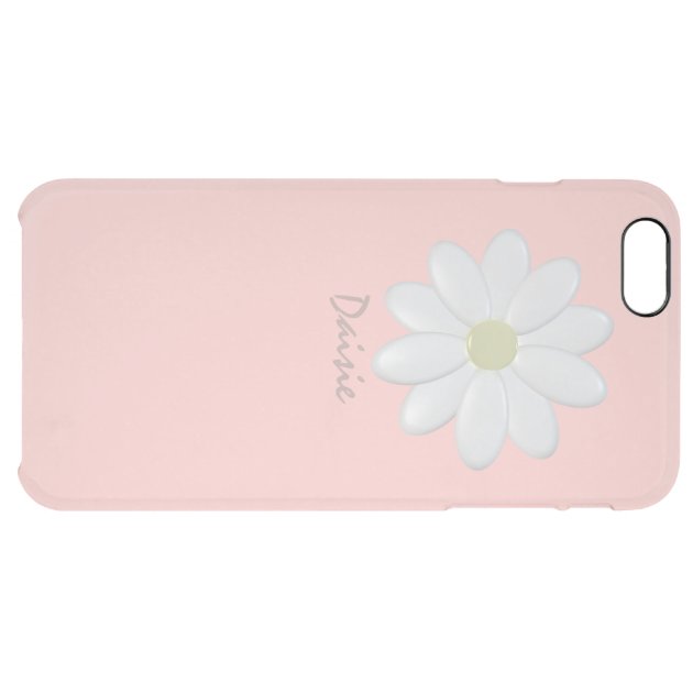 White Daisy Pale Pink iPhone 6/6s Plus Case Uncommon Clearlyâ„¢ Deflector iPhone 6 Plus Case-5