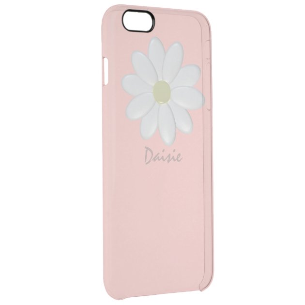 White Daisy Pale Pink iPhone 6/6s Plus Case Uncommon Clearlyâ„¢ Deflector iPhone 6 Plus Case-2