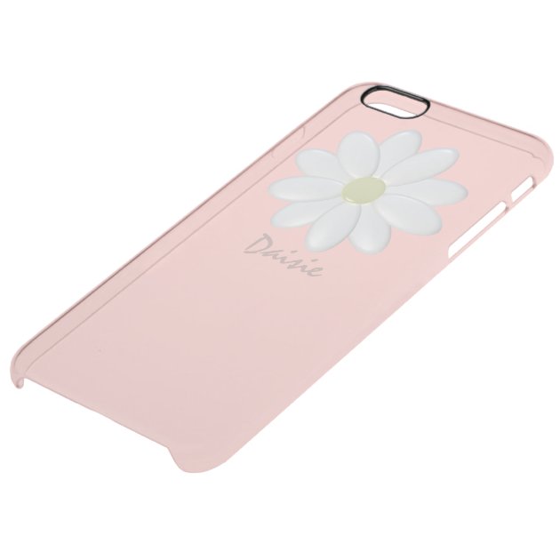 White Daisy Pale Pink iPhone 6/6s Plus Case Uncommon Clearlyâ„¢ Deflector iPhone 6 Plus Case-4