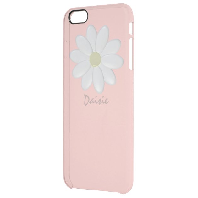 White Daisy Pale Pink iPhone 6/6s Plus Case Uncommon Clearlyâ„¢ Deflector iPhone 6 Plus Case-1