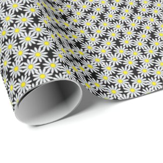 daisy wrapping paper