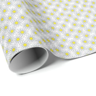daisy wrapping paper