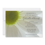 White Daisy Petals Wedding Invitation
