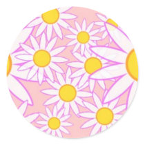White Daisy stickers