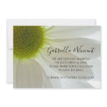White Daisy Wedding Save the Date Announcement