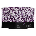 White Damask Custom 2 inch Binder
