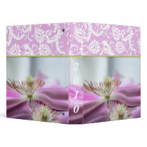 White Damask Lavender Clematis Binder