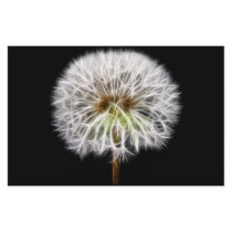 White Dandelion Flower Plant Custom Stationery