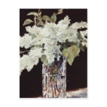 white Der Fliederstraub in 1882, Edouard Manet flo Post Cards