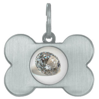 White Diamond. Pet Name Tag