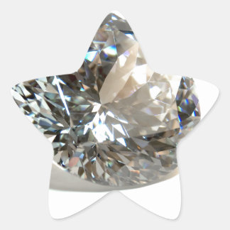 White Diamond. Star Sticker