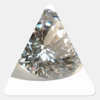 White Diamond. Triangle Stickers