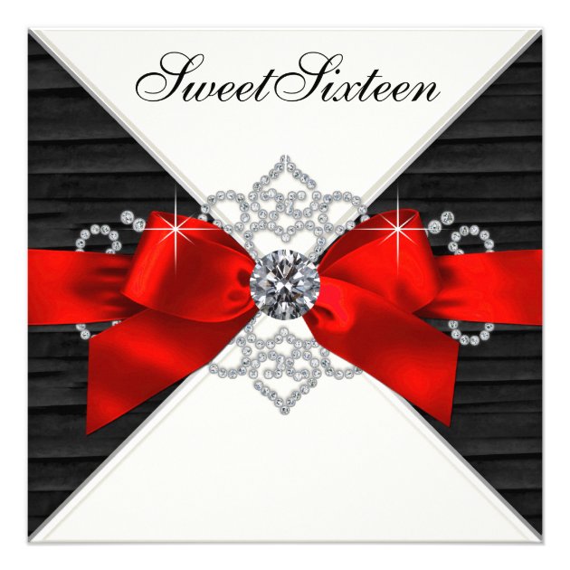 Black White Red Wine Wedding Anniversary Party Personalised Invitations