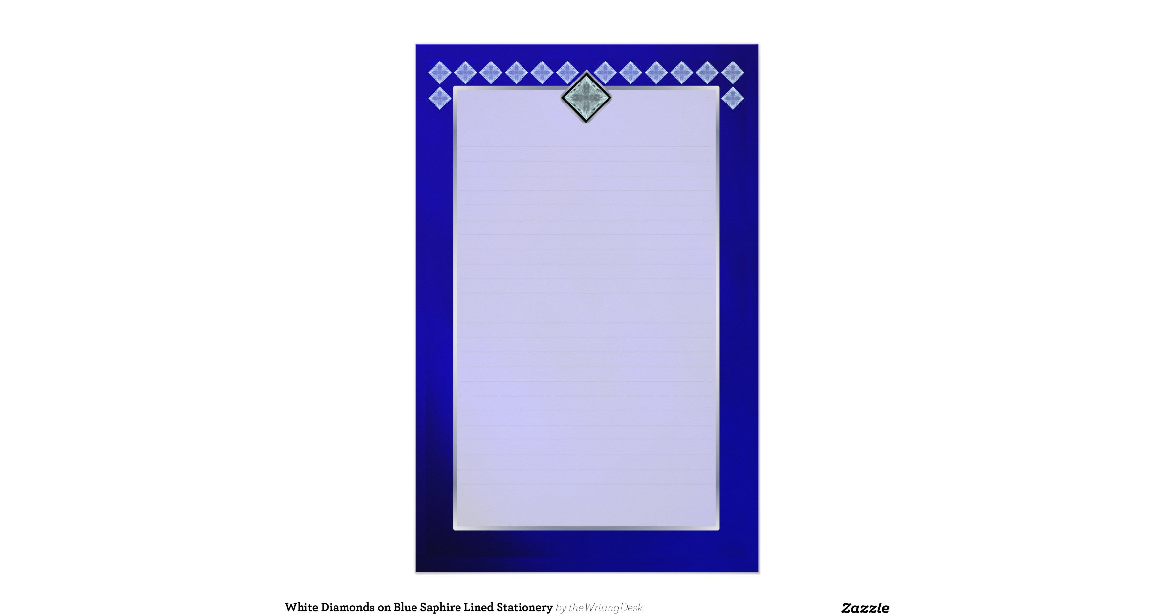 white_diamonds_on_blue_saphire_lined_stationery