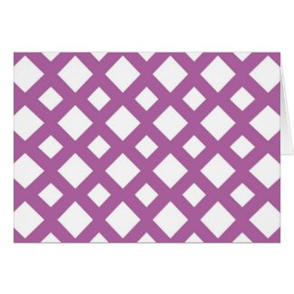 White Diamonds on Lavender Cards